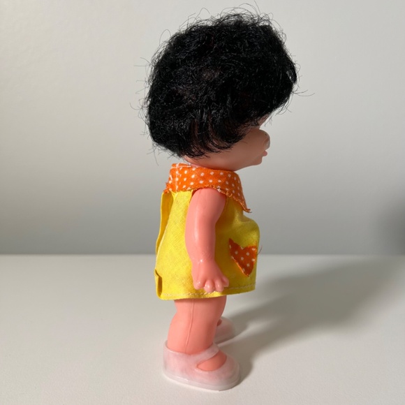 Vintage 60s 70s Moody Doll Vinyl Head Plastic Body Made in Hong Kong (18B) - Picture 4 of 8